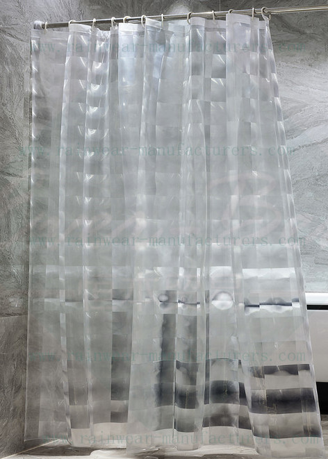 Non PVC transparent shower curtain PVC free clear shower curtains EVA shower curtain
